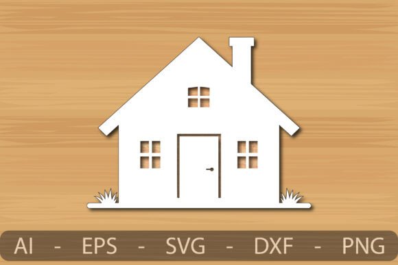 Download Holiday Season Laser Cut House Wall Art - Holiday season Collection